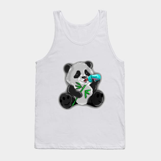 Little Panda Tank Top by MikeMeineArts